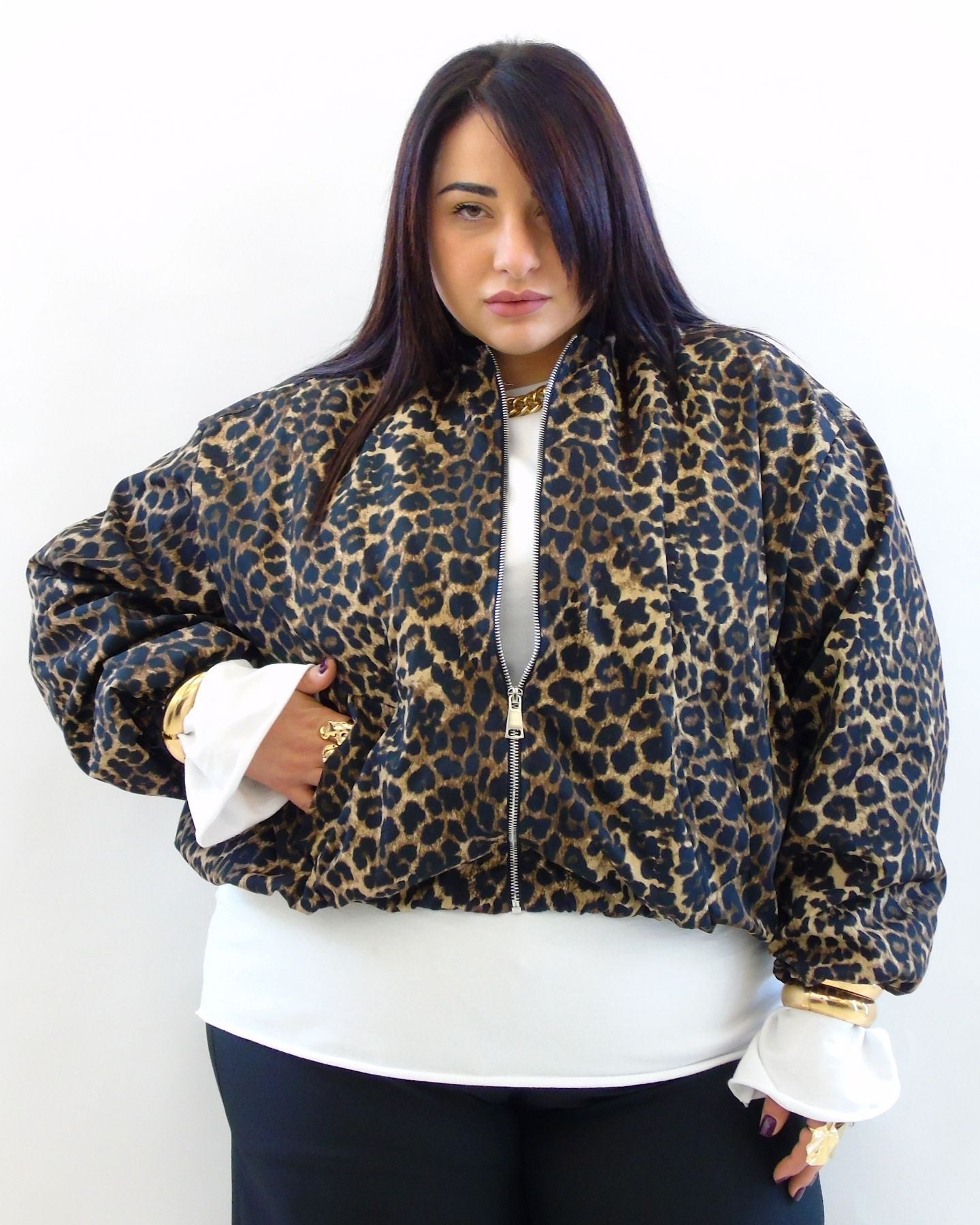 Giubbino primaverile animalier 31073