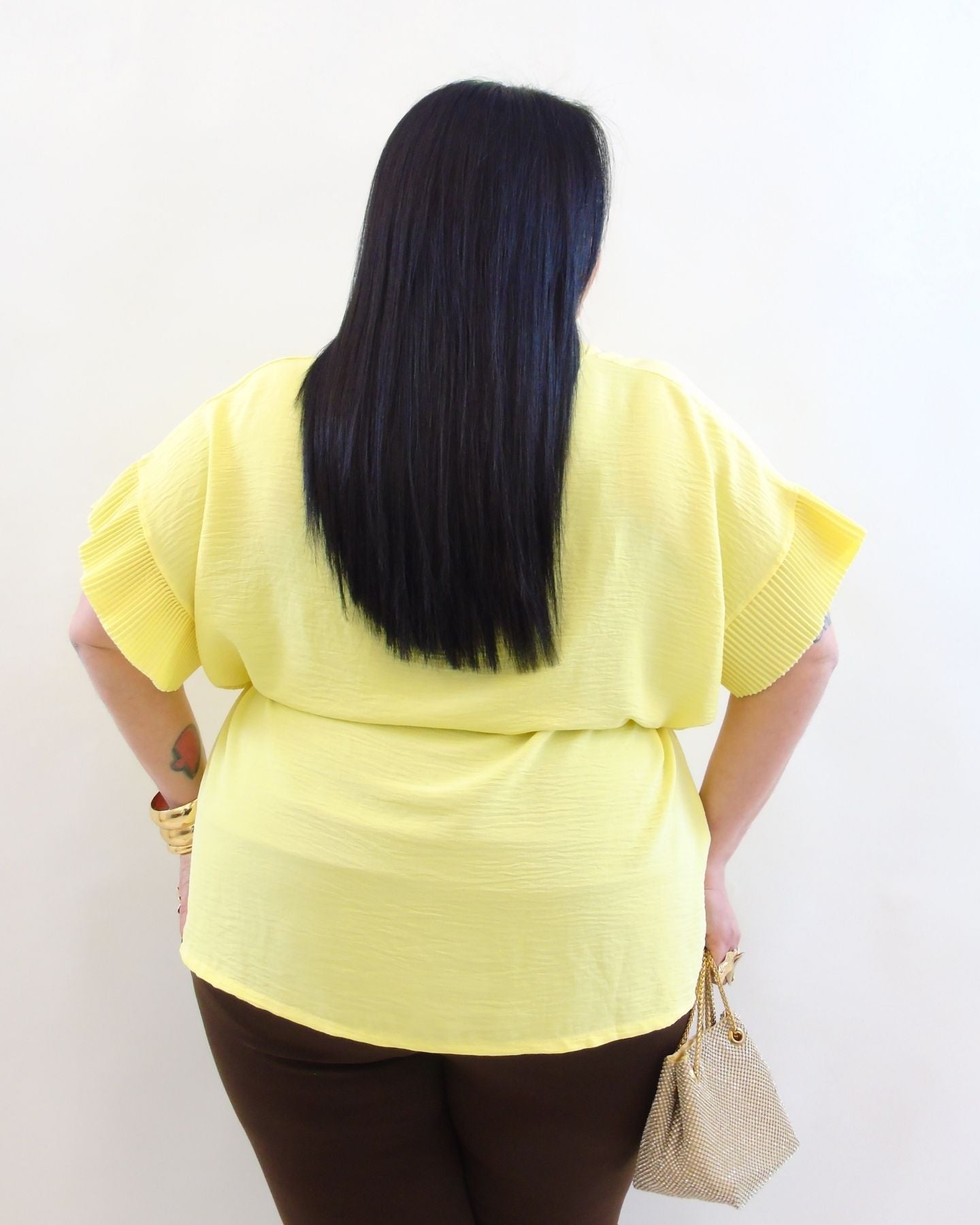 Blusa plisse 24568