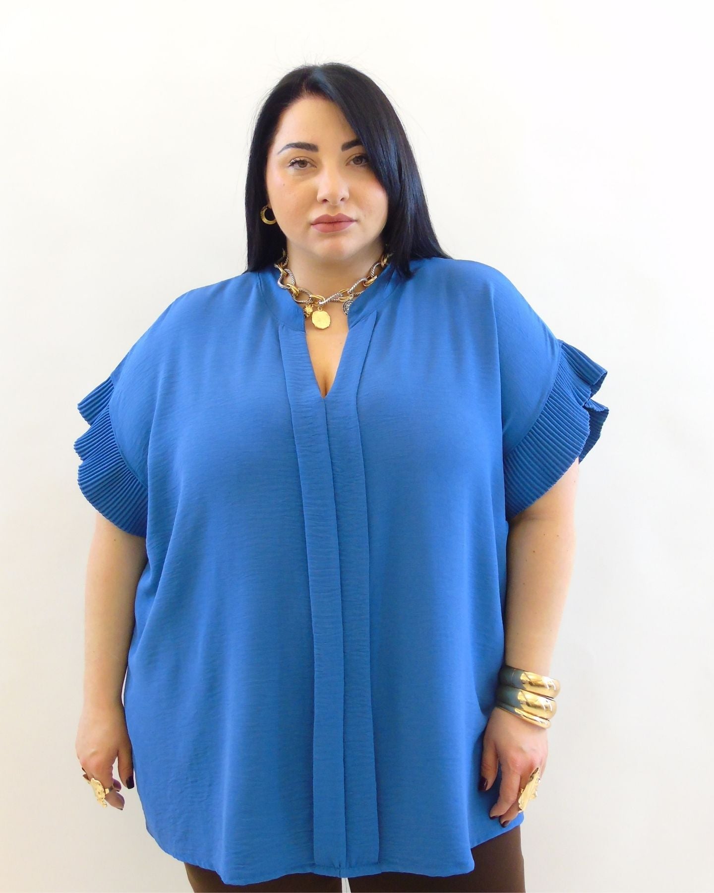 Blusa plisse 24568