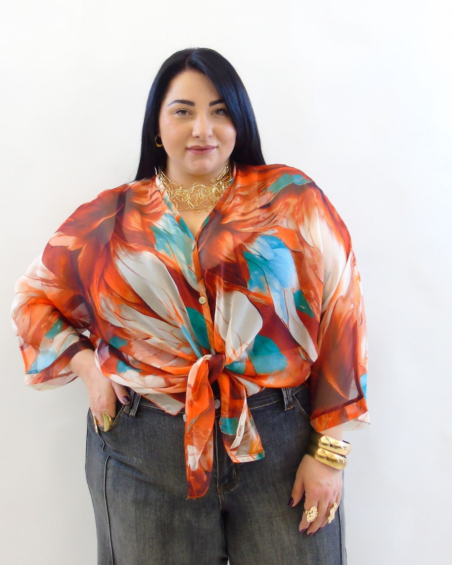 Blusa floreale 12345