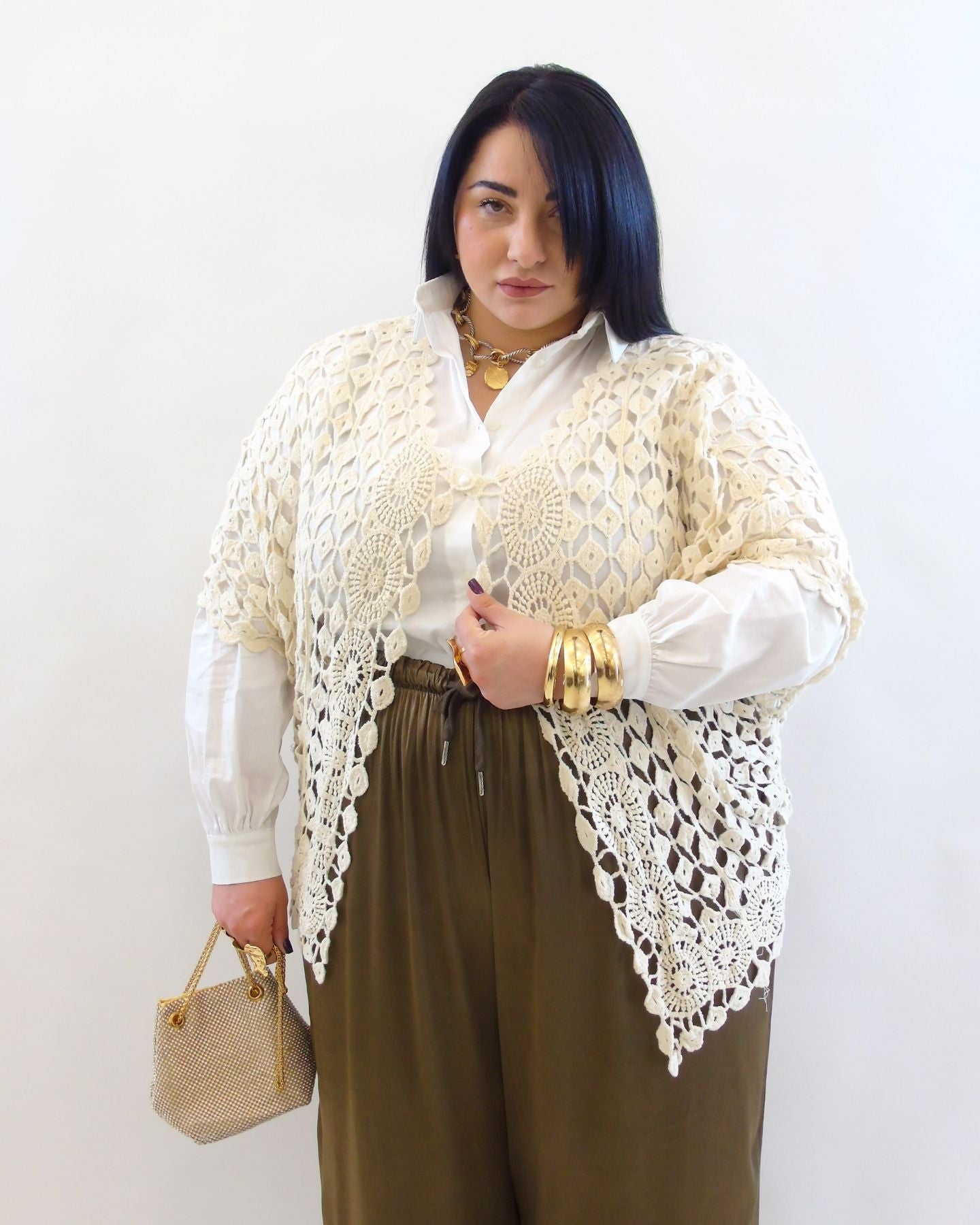 Cardigan in filo 22255