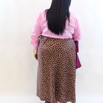 Gonna pois satin 23761