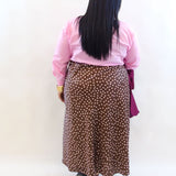 Gonna pois satin 23761
