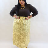Gonna pois satin 23761