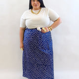 Gonna pois satin 23761