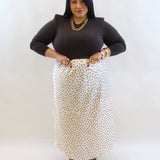 Gonna pois satin 23761