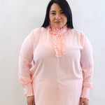 blusa  con rouche 29297