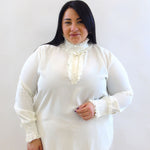 blusa  con rouche 29297