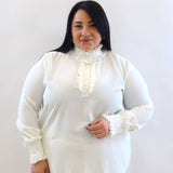 blusa  con rouche 29297