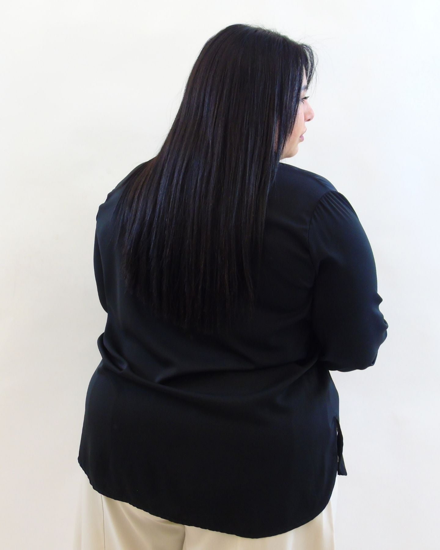 blusa  con rouche 29297