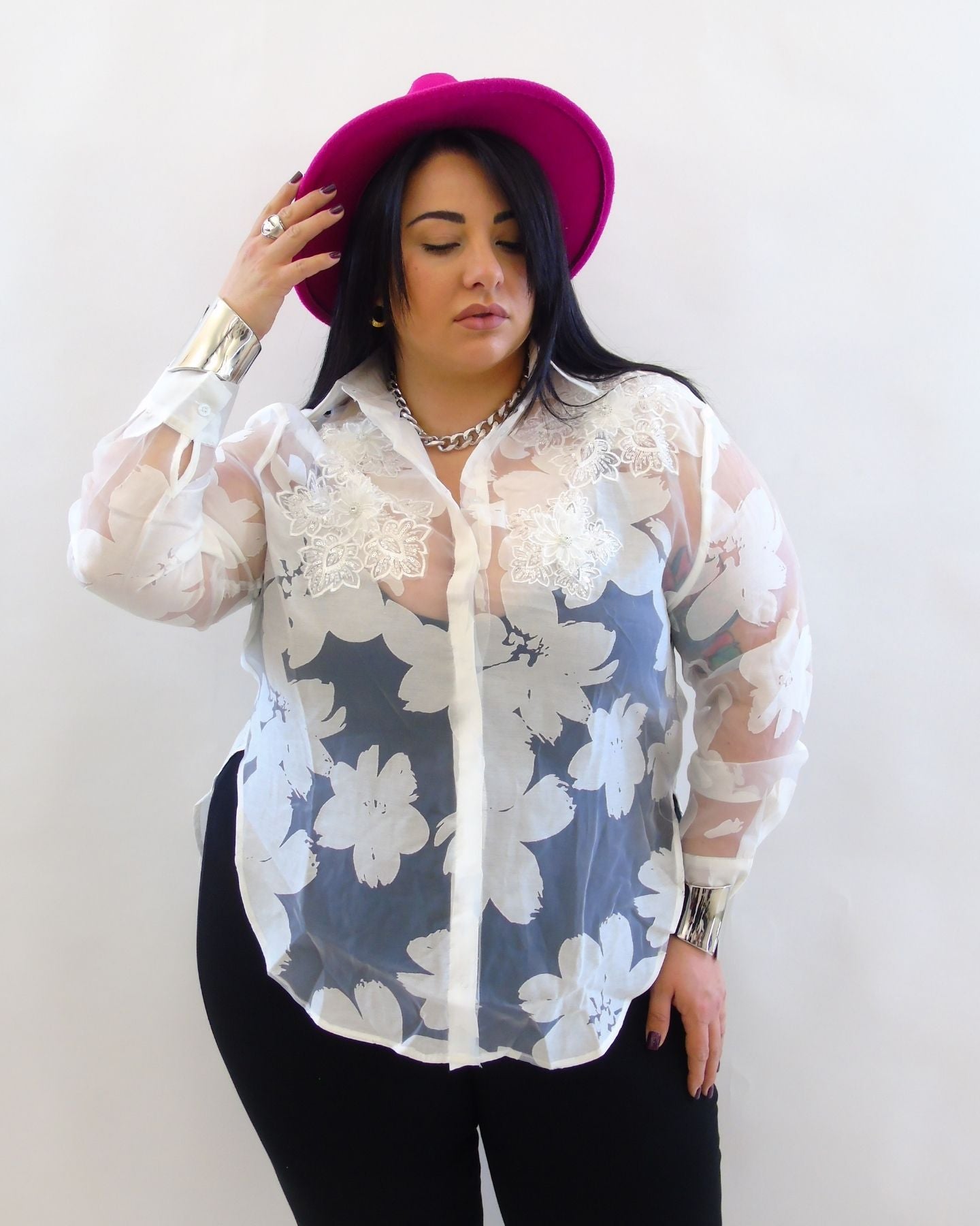camicia flower 9183