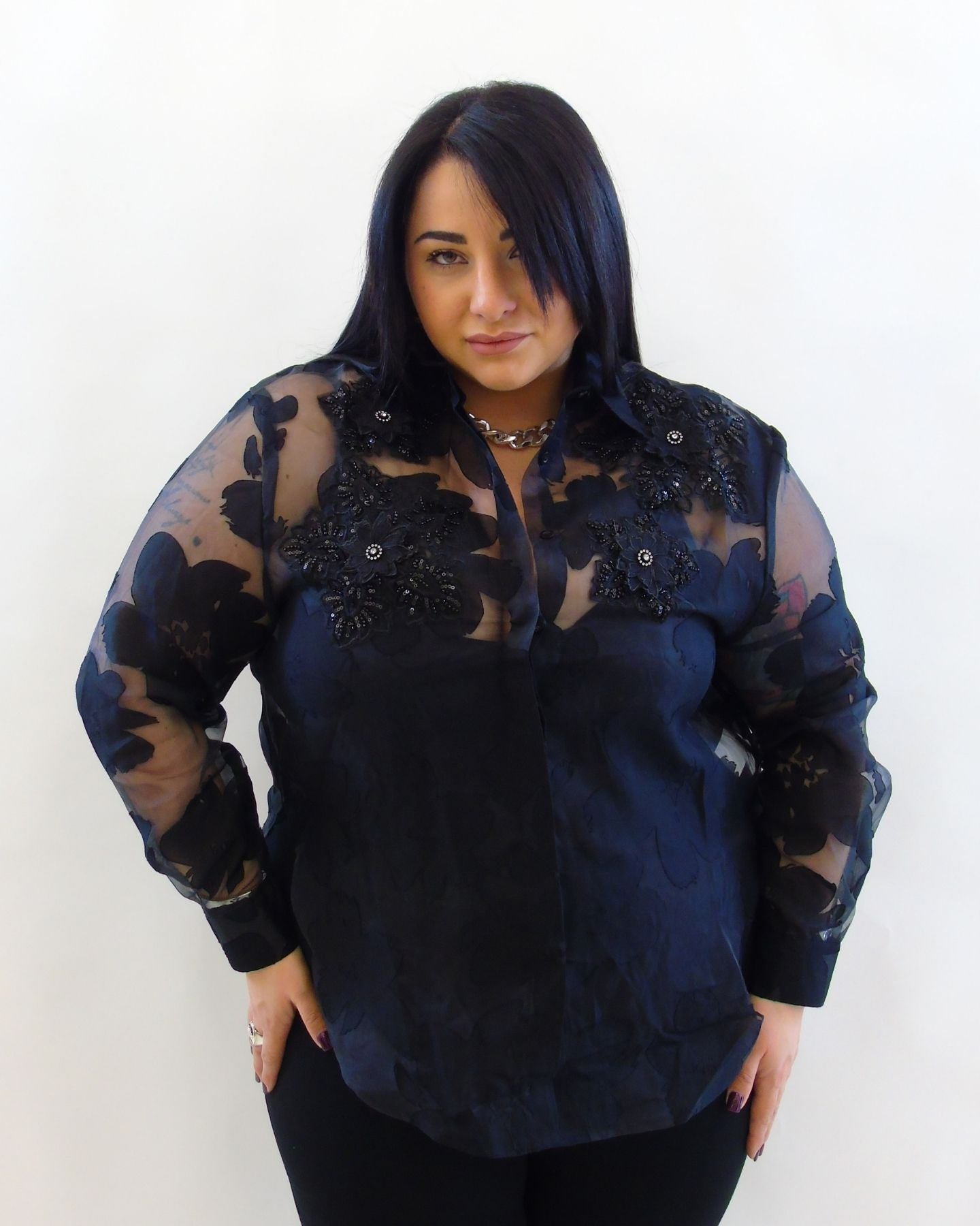 camicia flower 9183