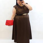 Abito elegante satin 123501