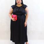 Abito elegante satin 123501