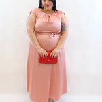 Abito elegante satin 123501