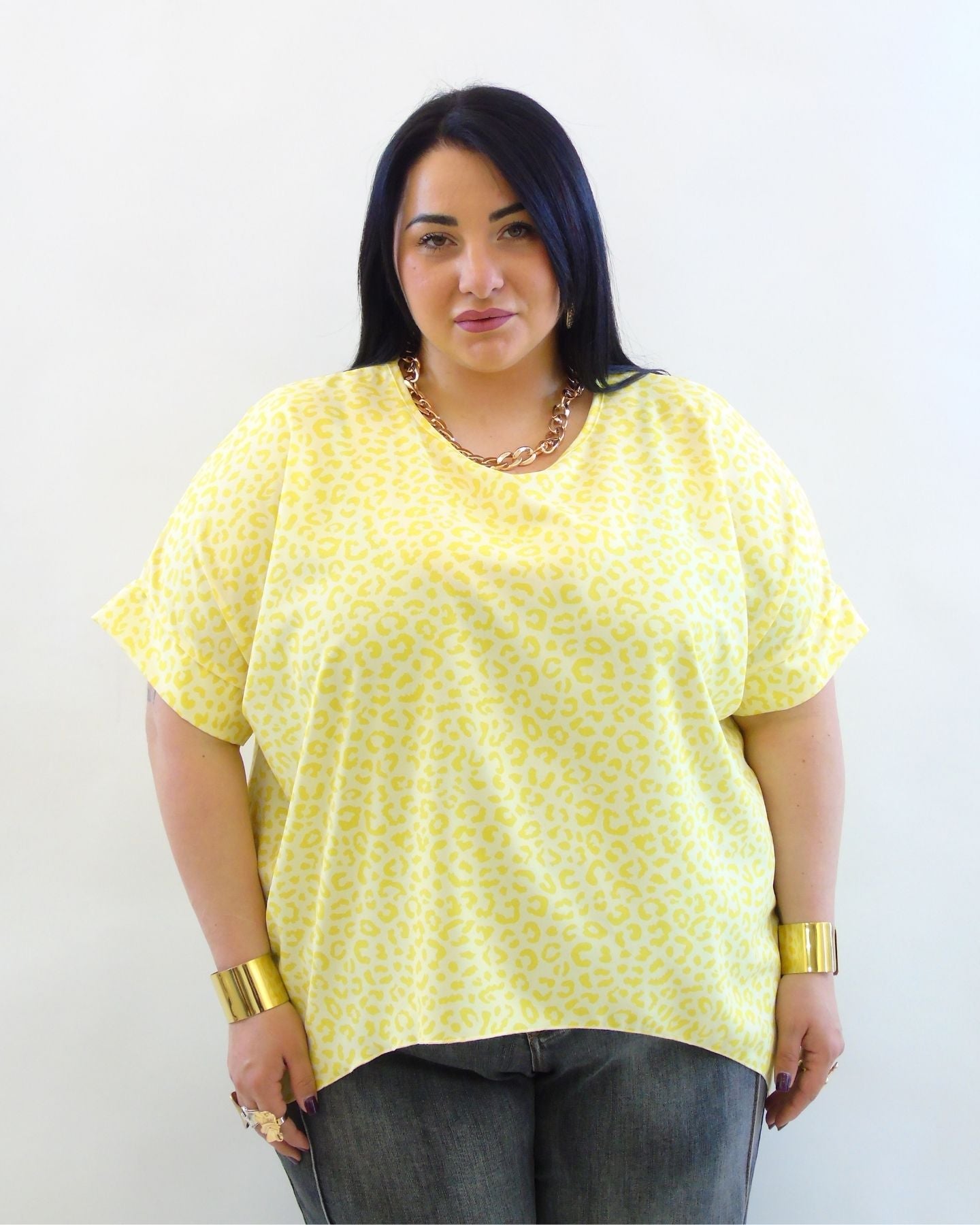 Blusa asim animalier  3912
