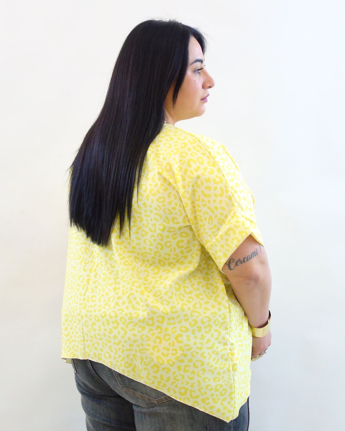 Blusa asim animalier  3912