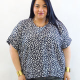 Blusa asim animalier  3912