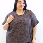 Blusa asim animalier  3912