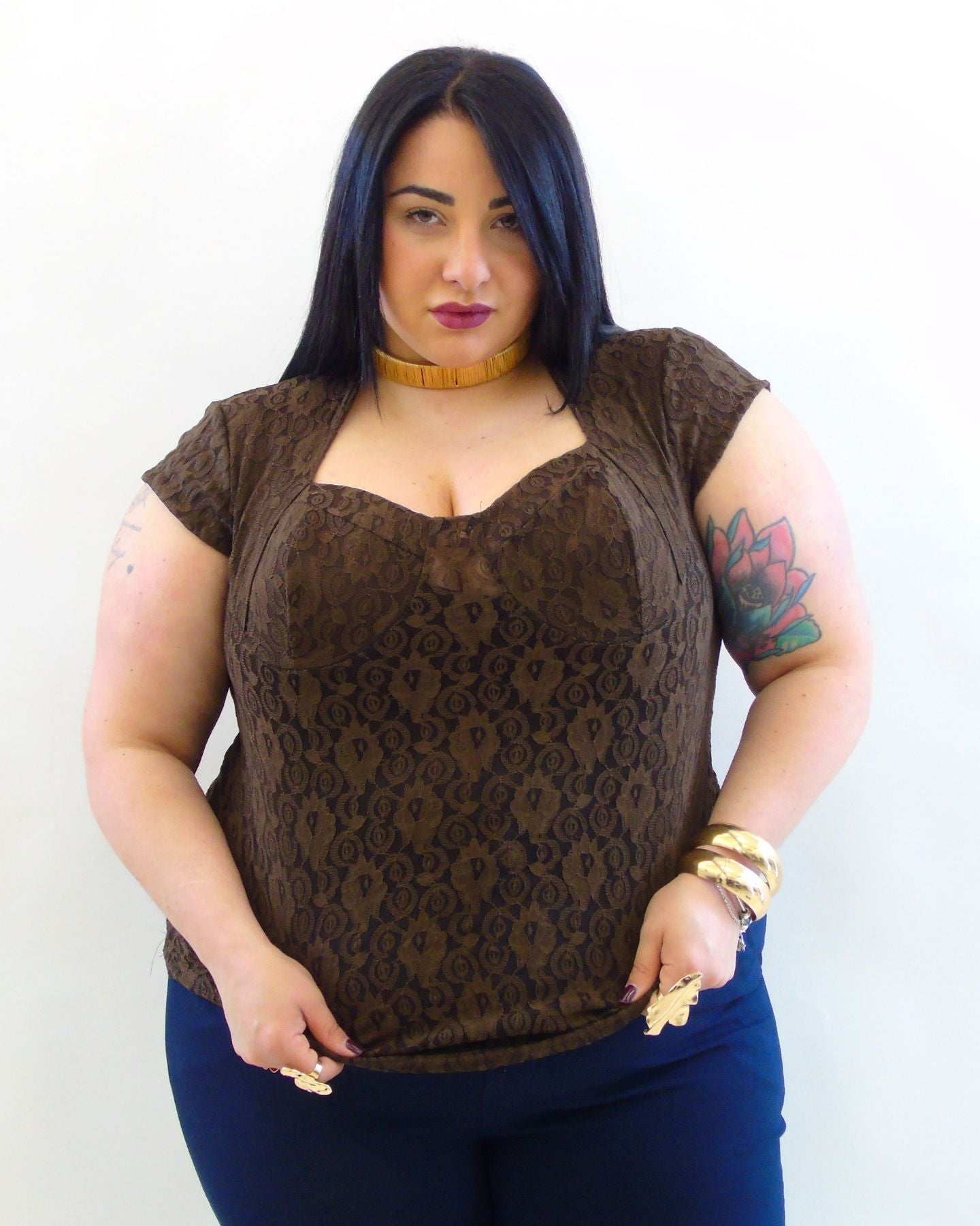Blusa con coppa 28776