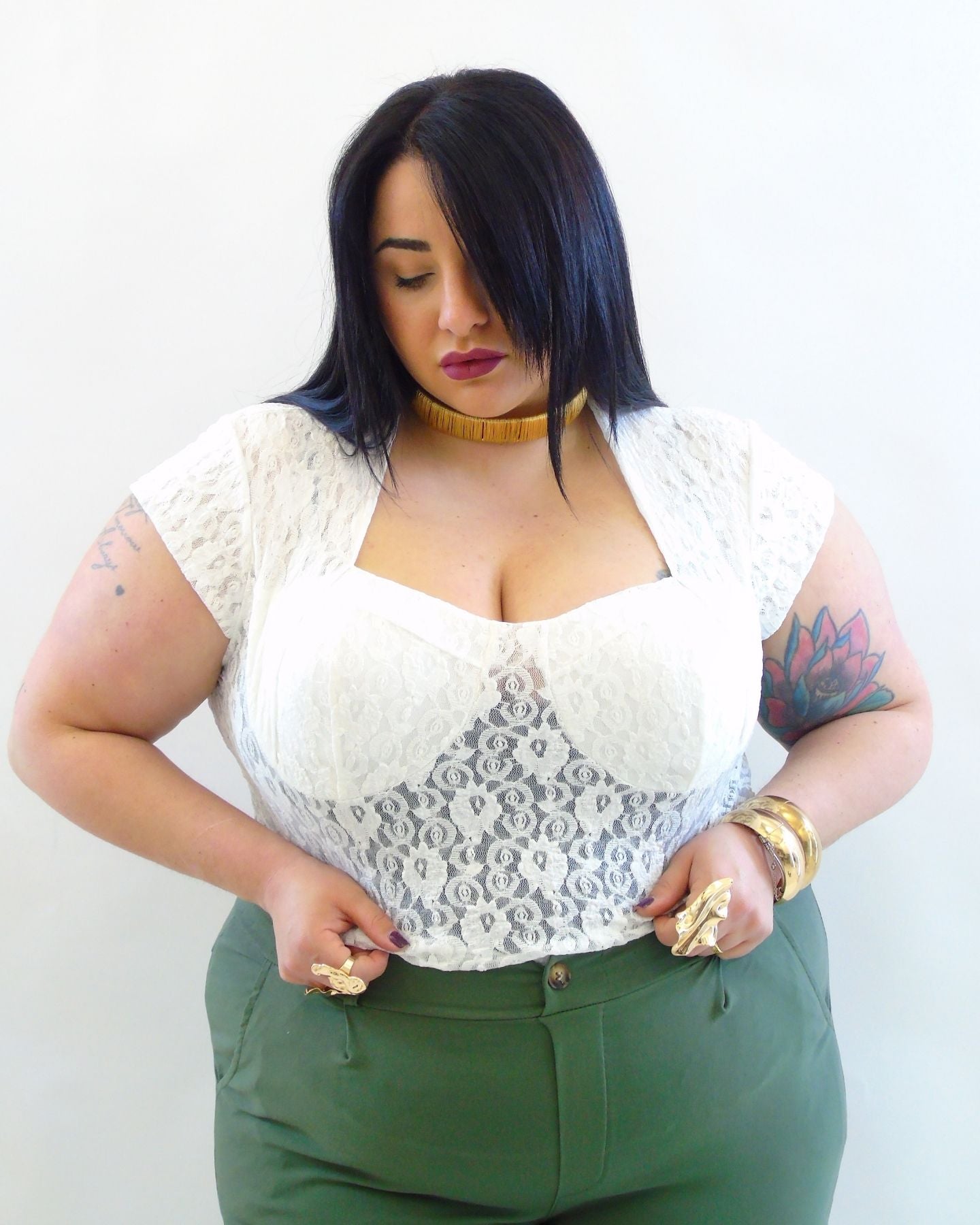 Blusa con coppa 28776