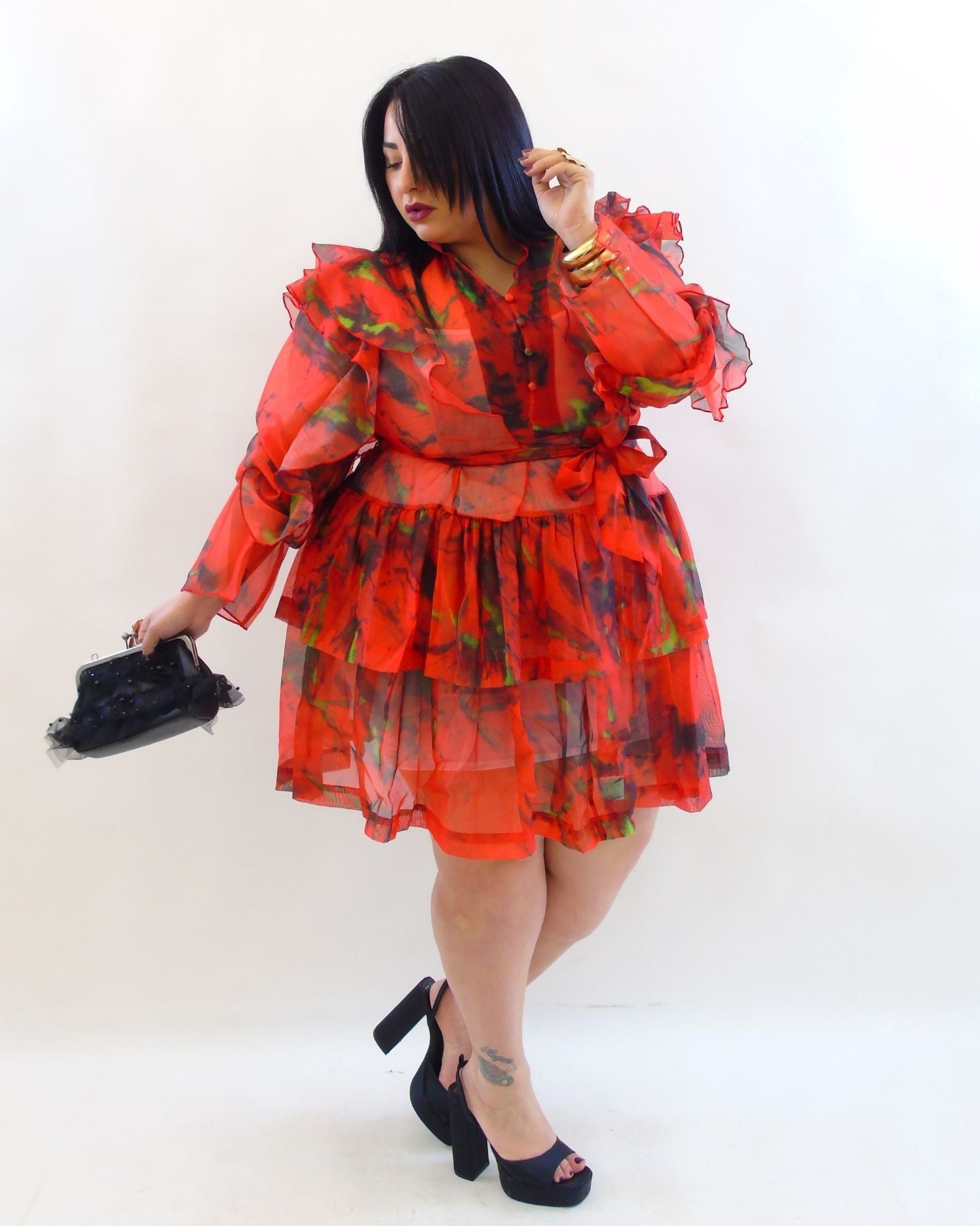 Abito organza 688