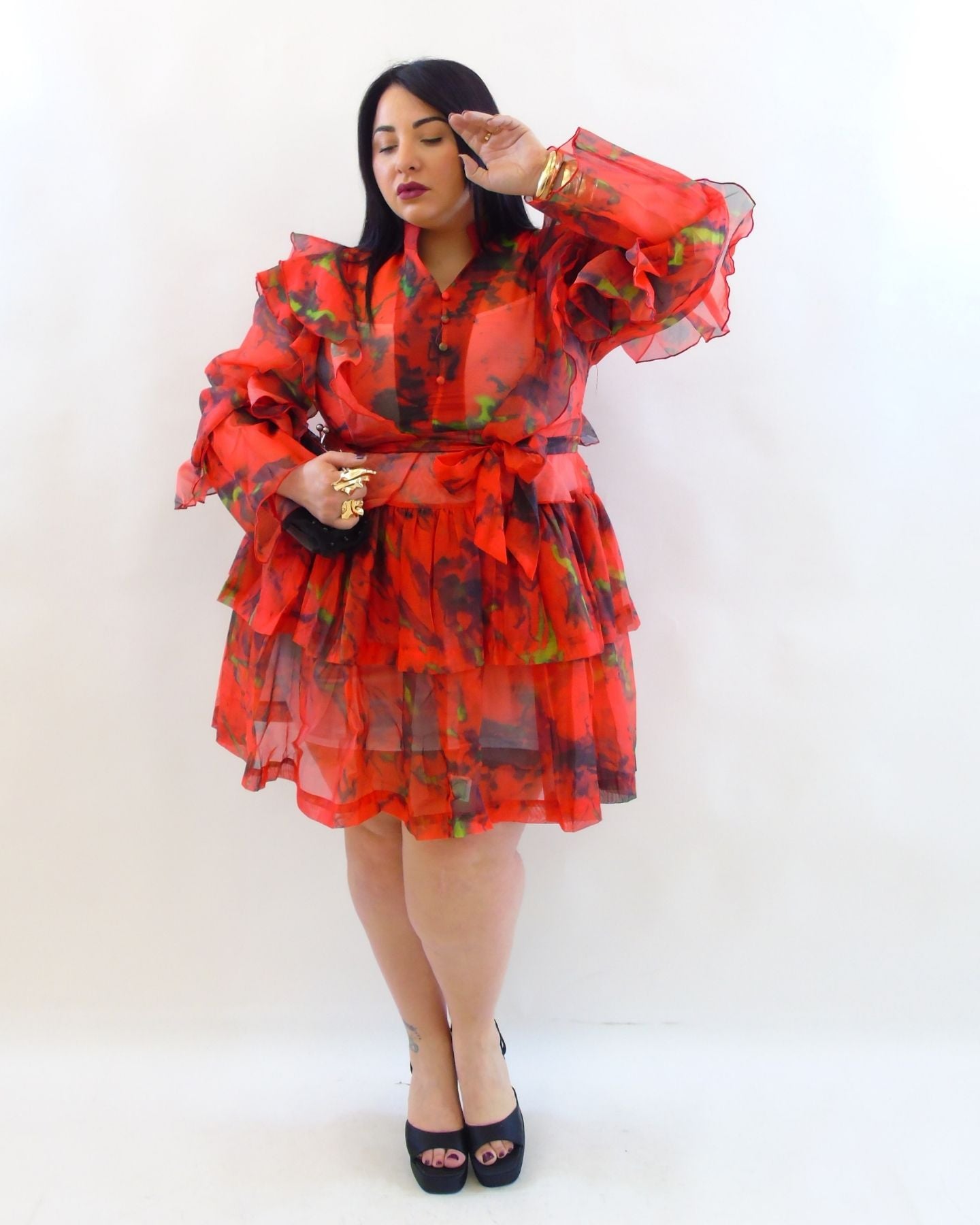 Abito organza 688