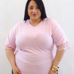 tshirt con pizzo manica 60431