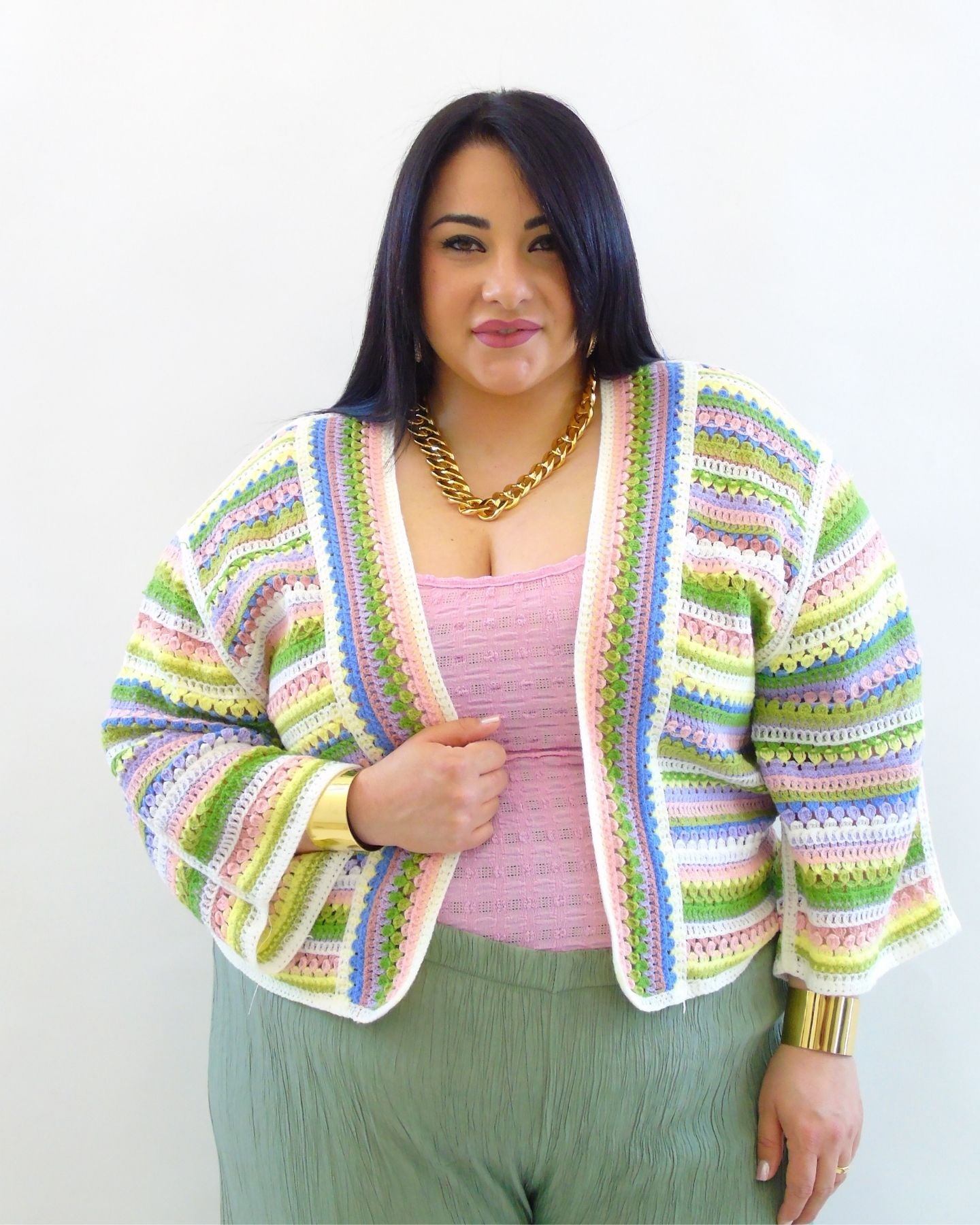 Cardigan in filo 582