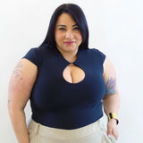 tshirt scollo a goccia 10133