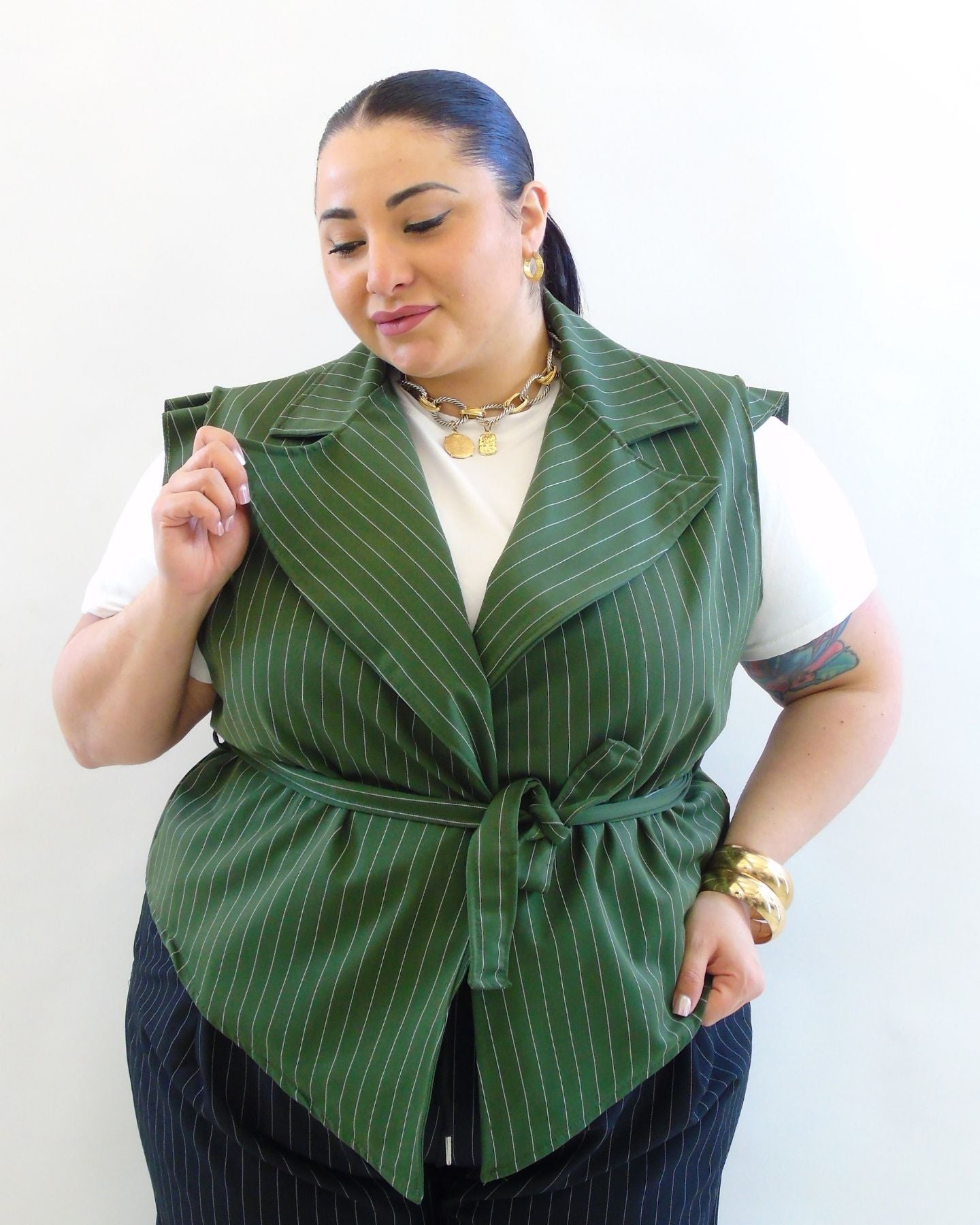 gilet gessato 5662