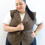 gilet gessato 5662