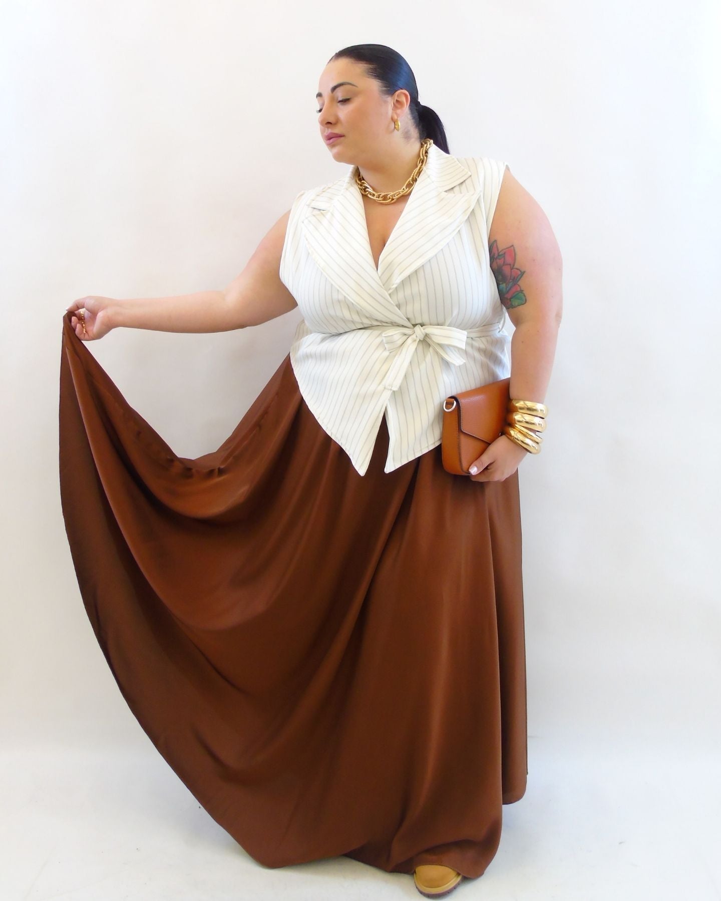 Abito satin 17011