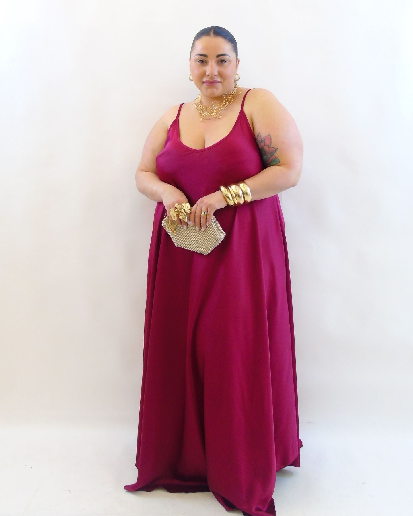 Abito satin 17011