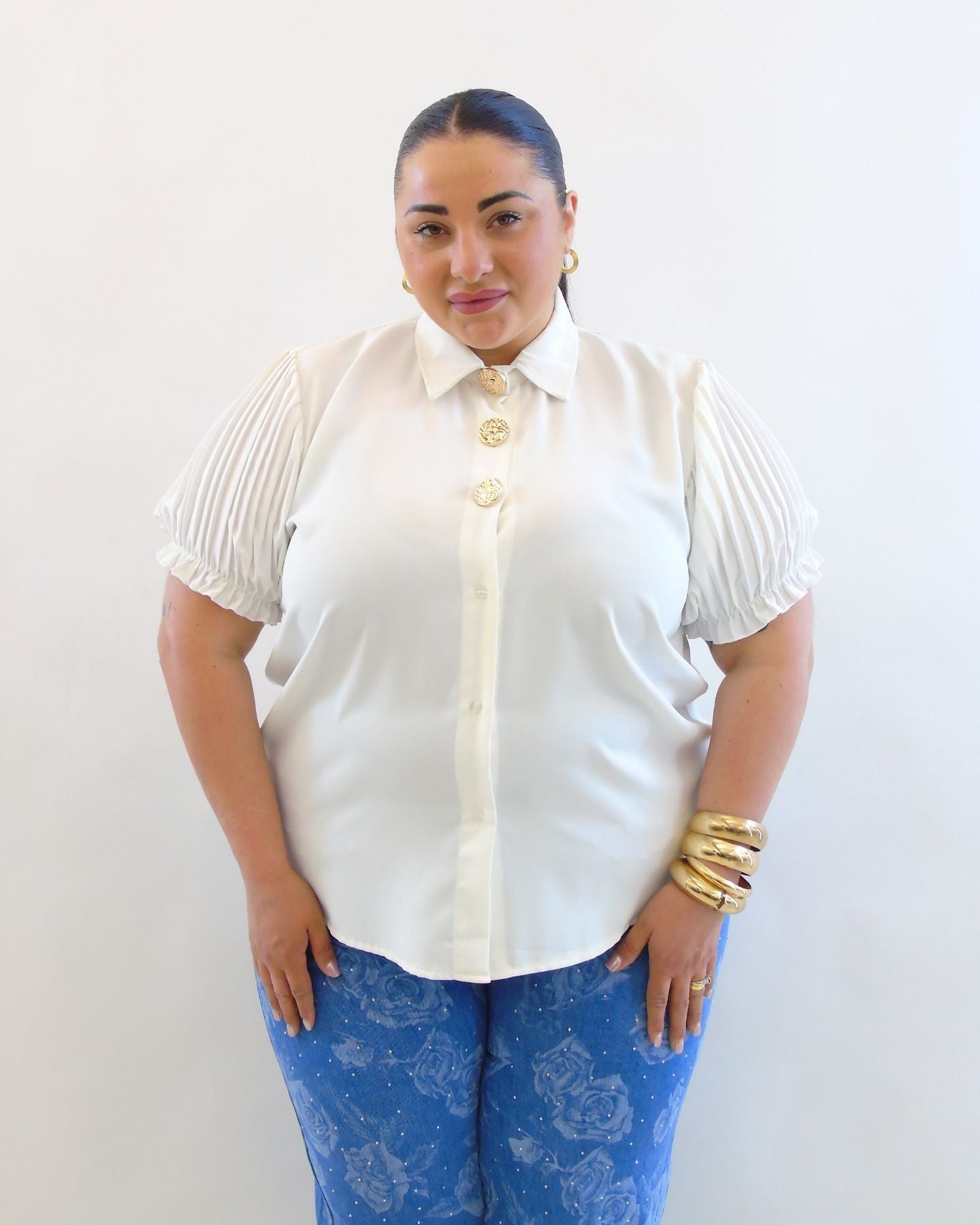 Camicia plisse 899511