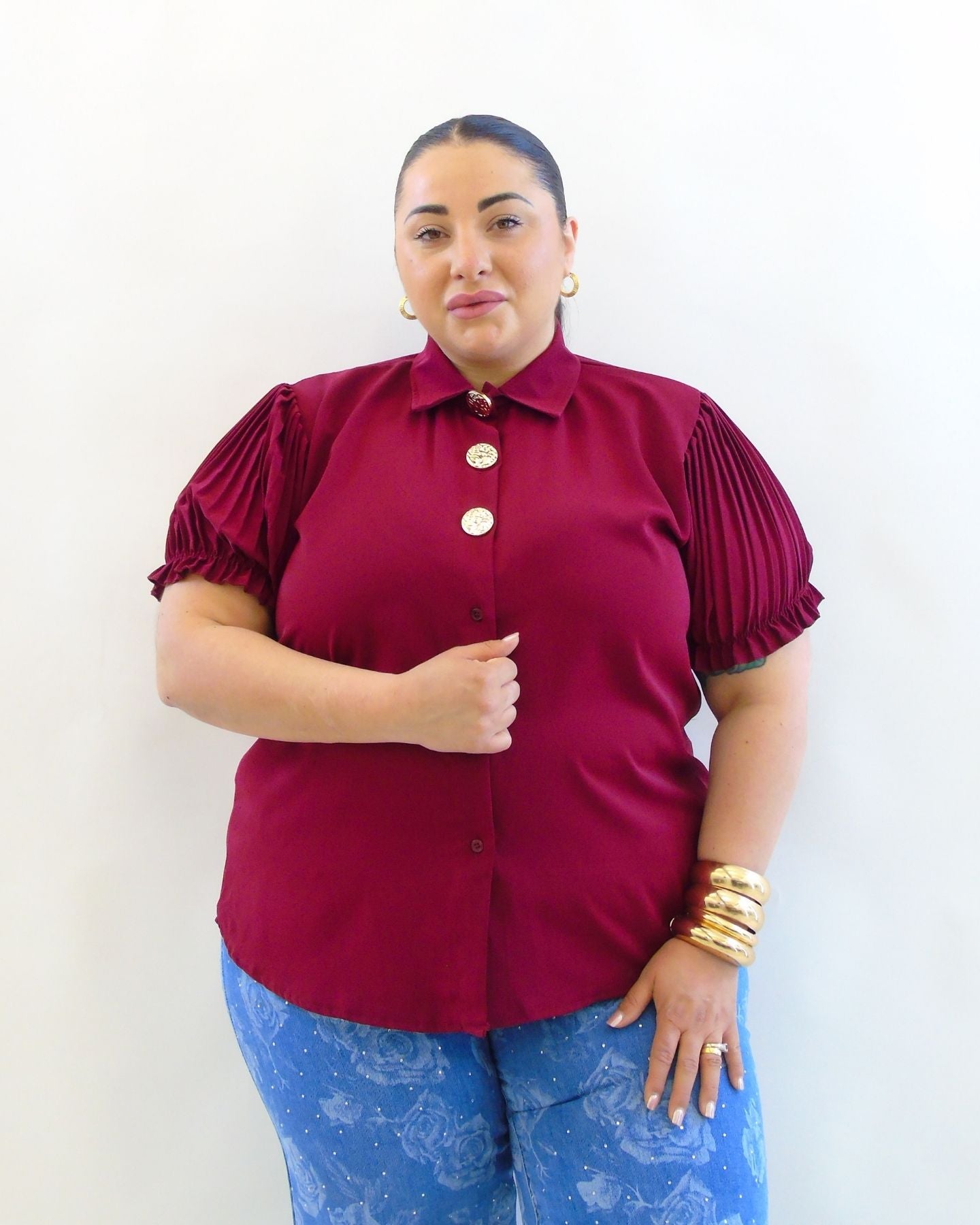 Camicia plisse 899511