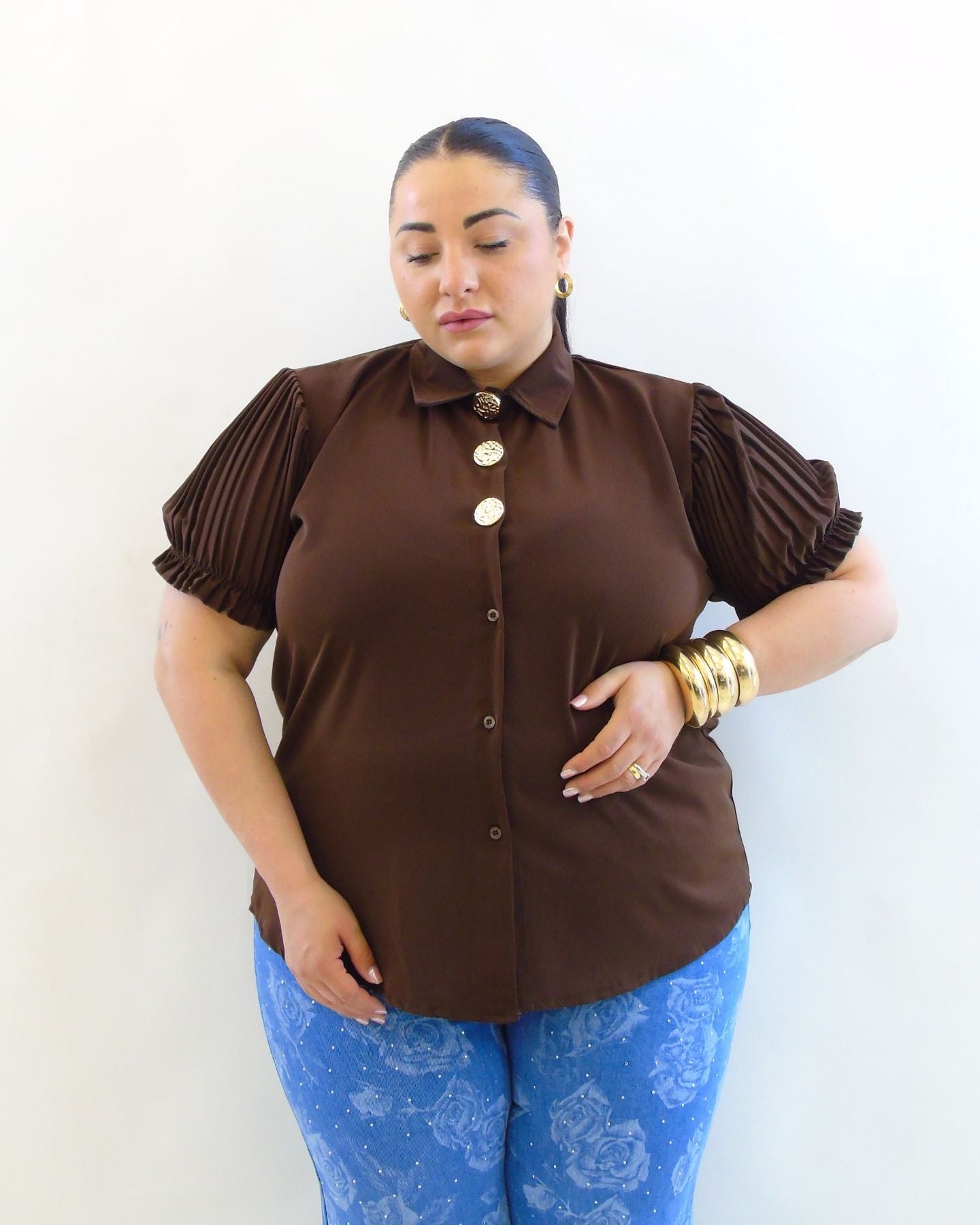 Camicia plisse 899511