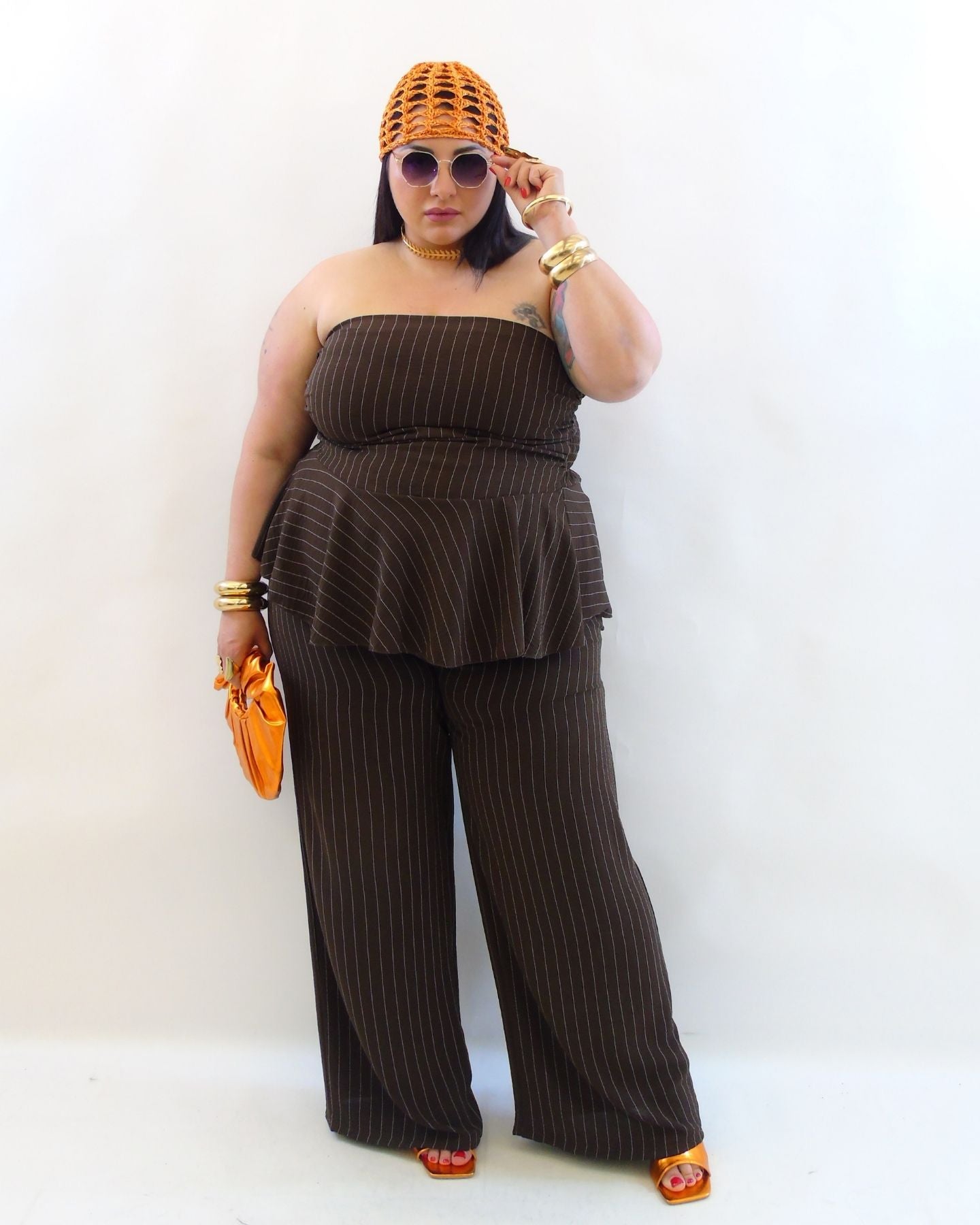 Coordinato gessato 25267
