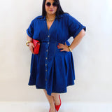 Abito in jeans svasato 2324