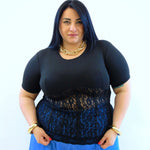 Maglia con pizzo 28862