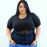 Maglia con pizzo 28862