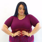 Maglia con pizzo 28862