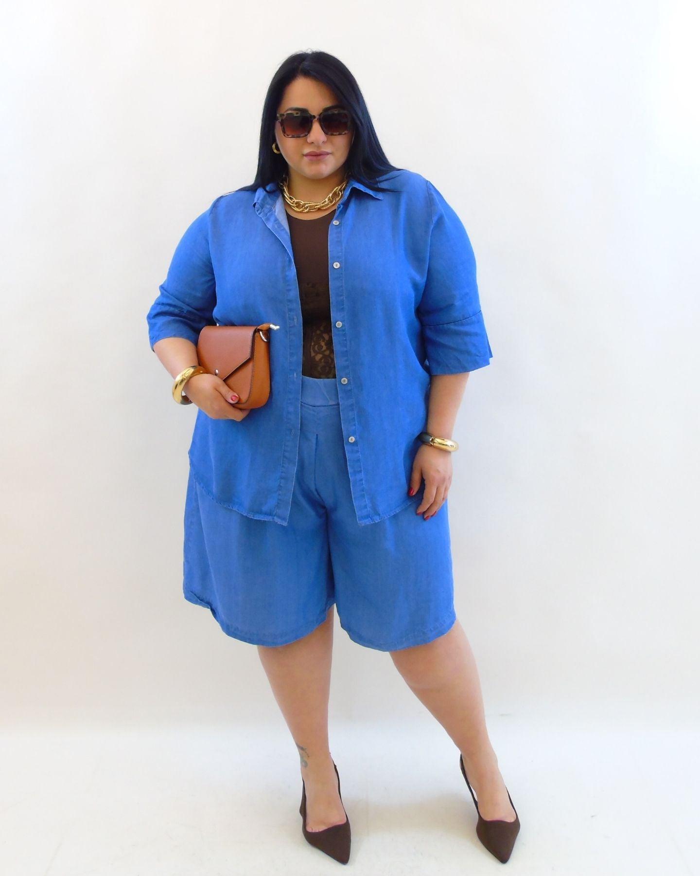 Coordinato comodo in jeans 2697