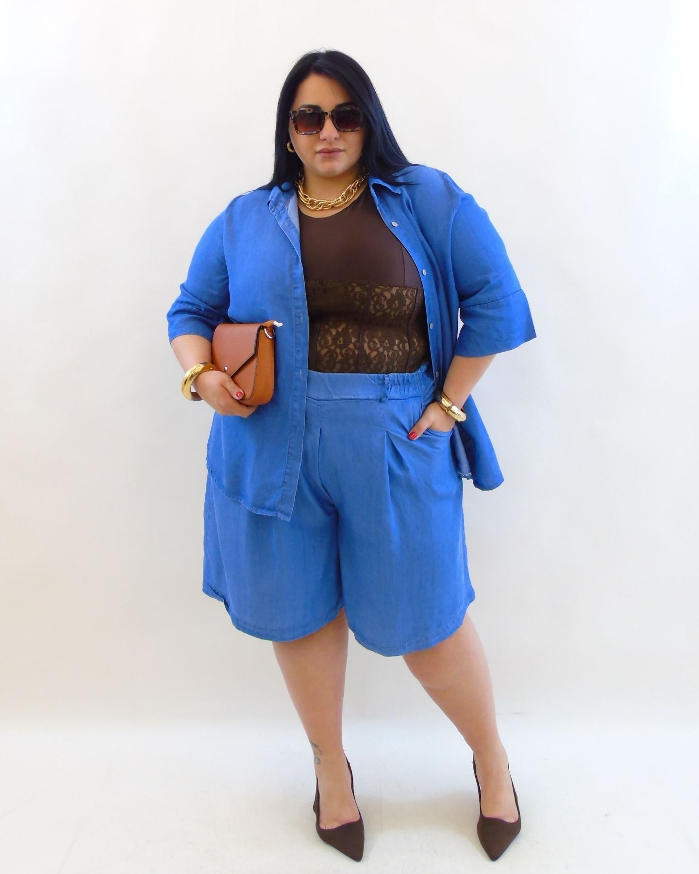 Coordinato comodo in jeans 2697