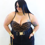 Body in pizzo strutturato 024