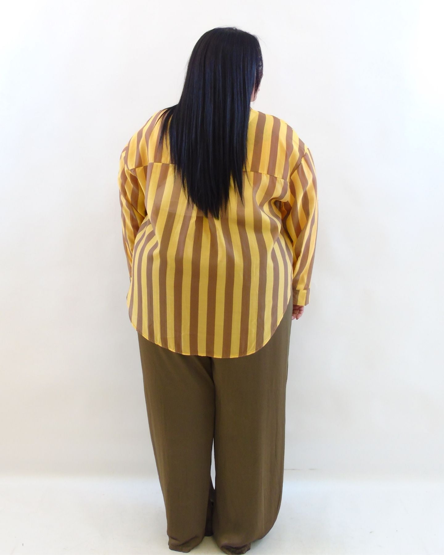 Camicia righe organza 11219
