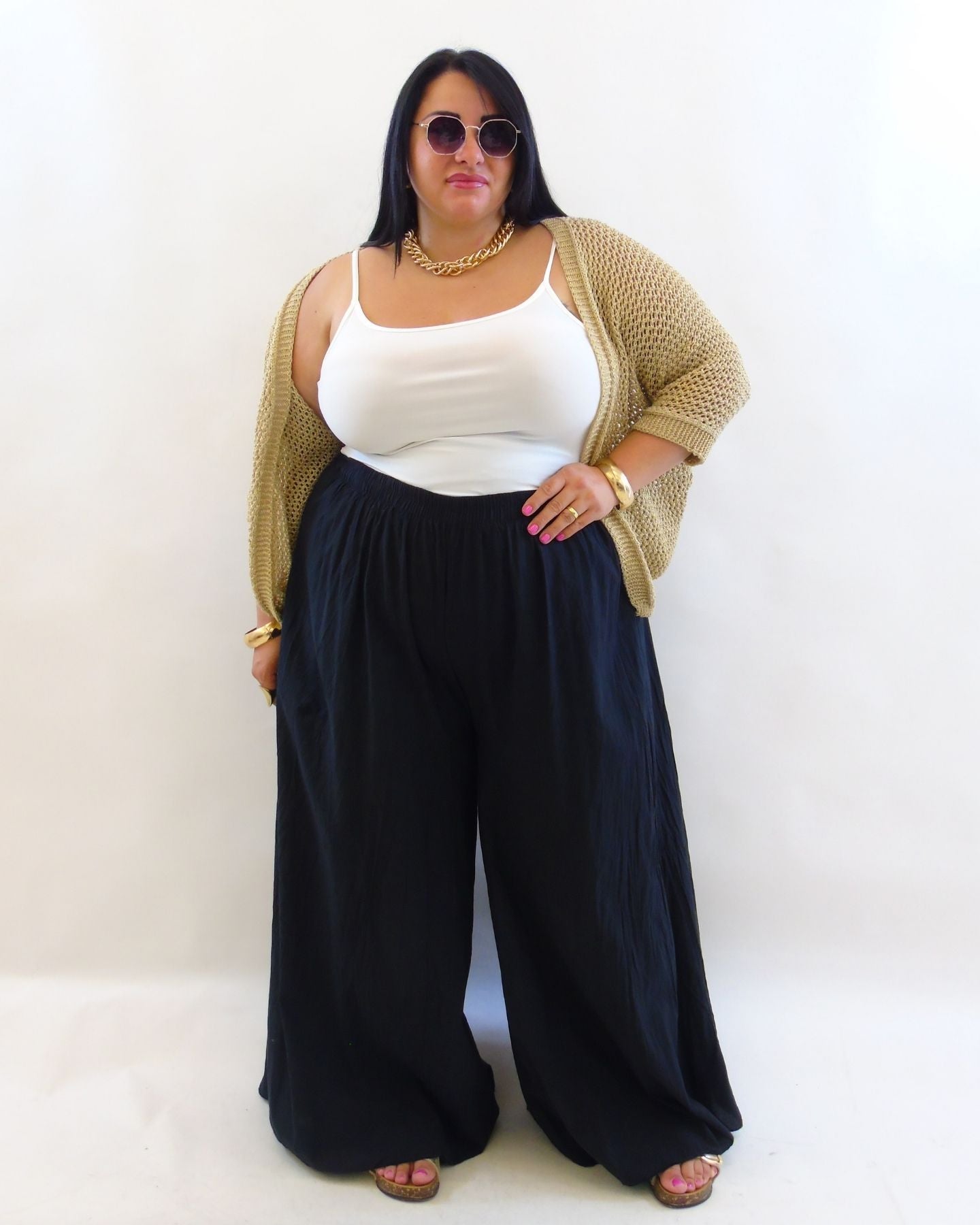 pantalone basic palazzo 53328