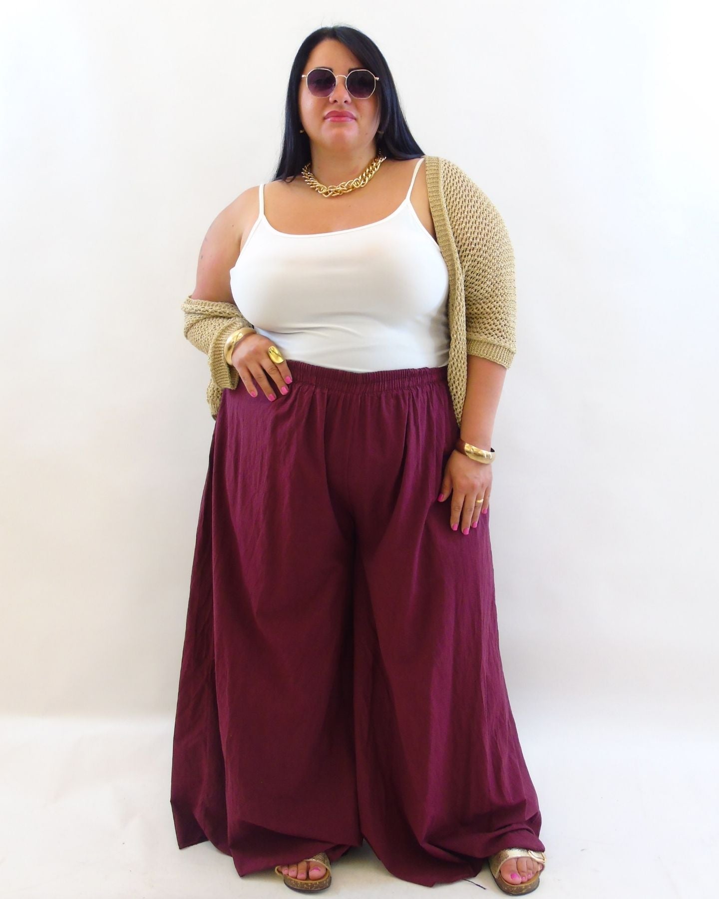 pantalone basic palazzo 53328