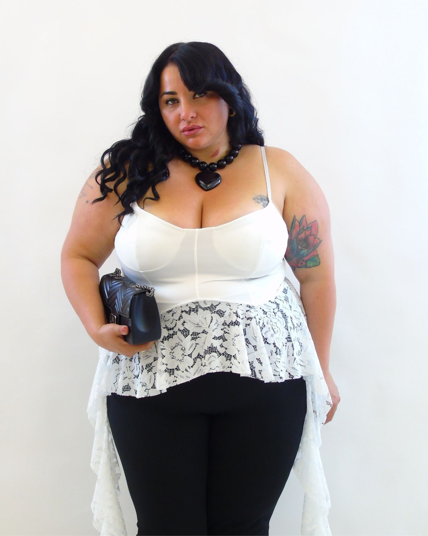 Top corsetto balze 003456