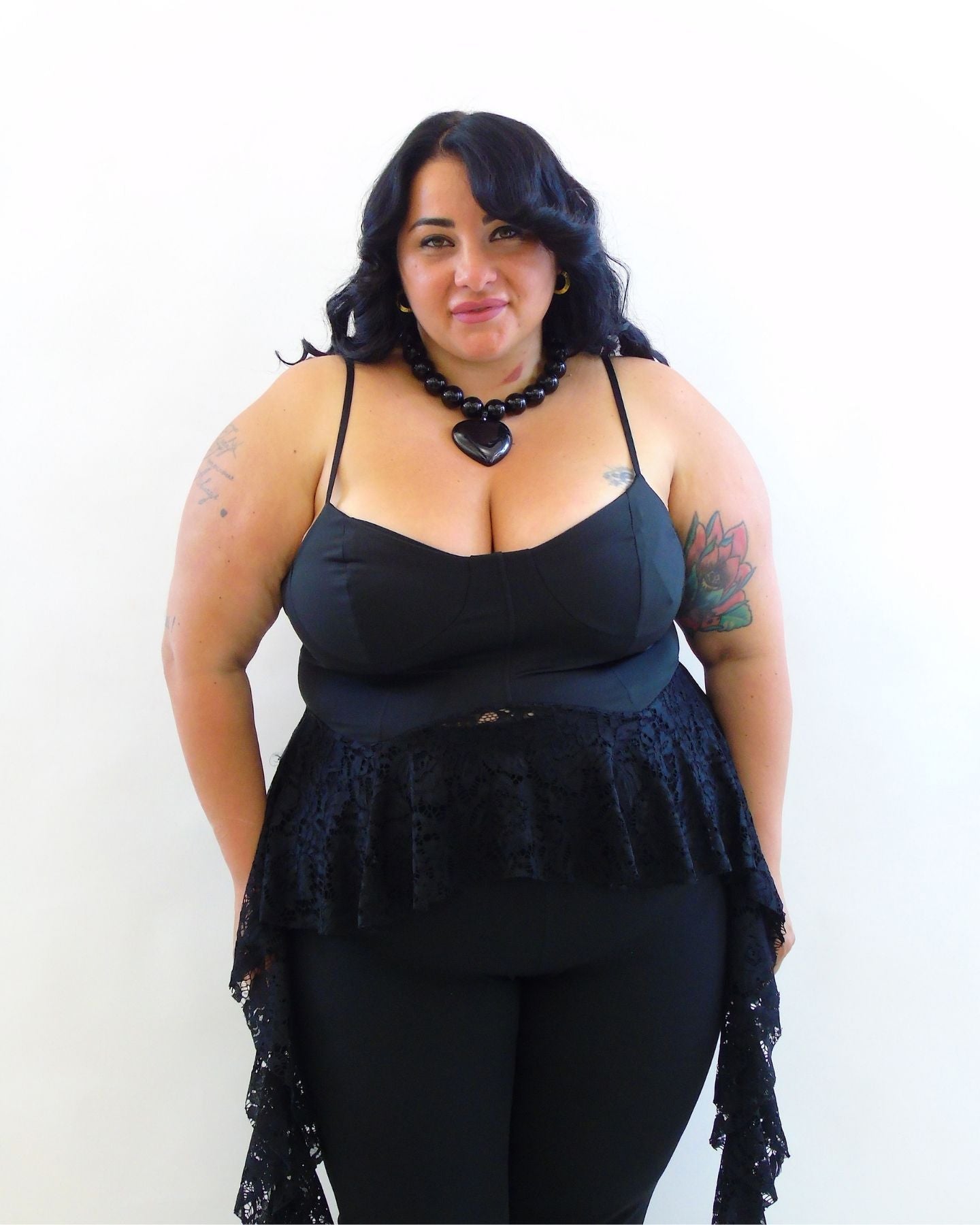 Top corsetto balze 003456